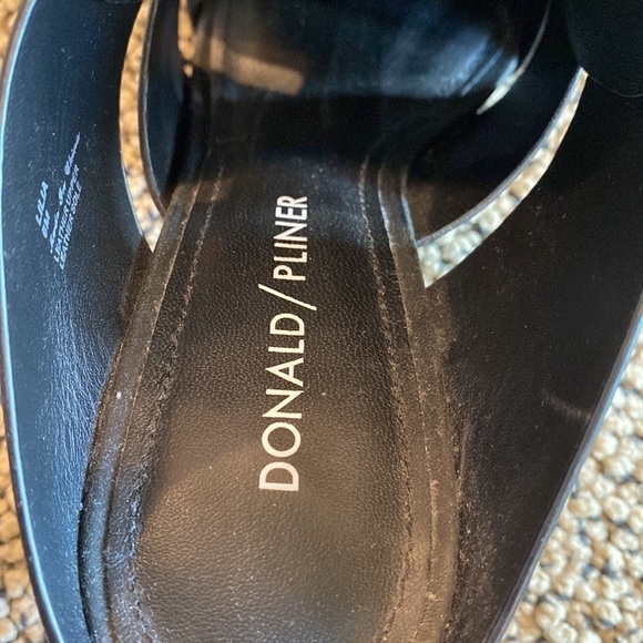 NWOT Donald Pliner Lilia Black Block Heel Mules Size 6 - Picture 5 of 7